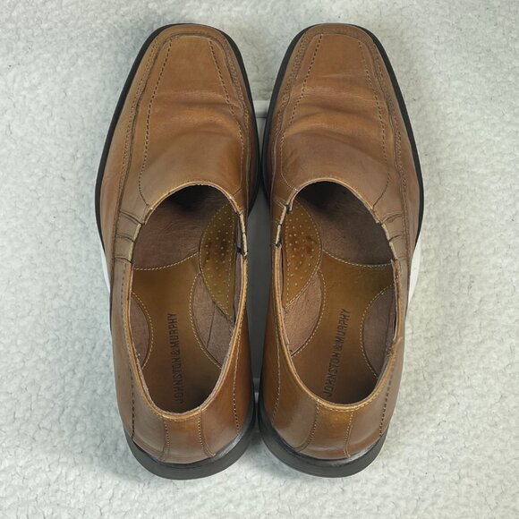 Johnston & Murphy Loafers Mens 11 M Brown Leather Slip On Shoes Model 20-7126 - Picture 5 of 10